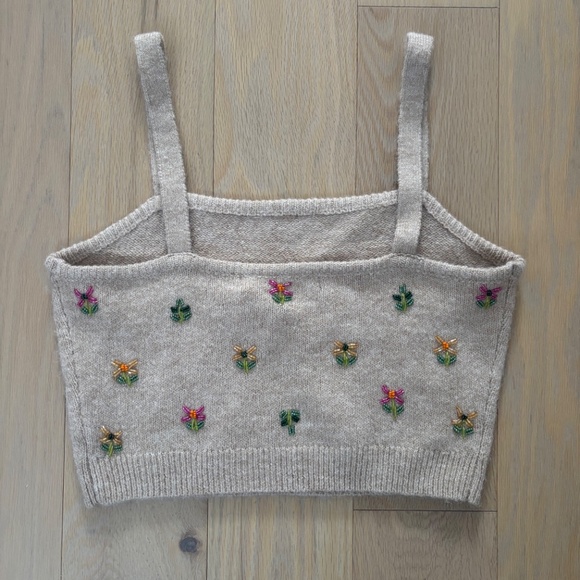 English Factory Embroidered Knit Camisole – Size Medium - Picture 2 of 2